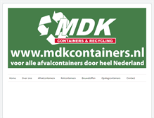 Tablet Screenshot of mdkcontainers.nl